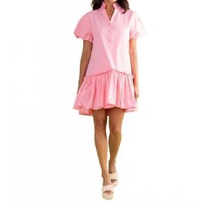 NEW DOUBLE A gia mini dress in peony soli
